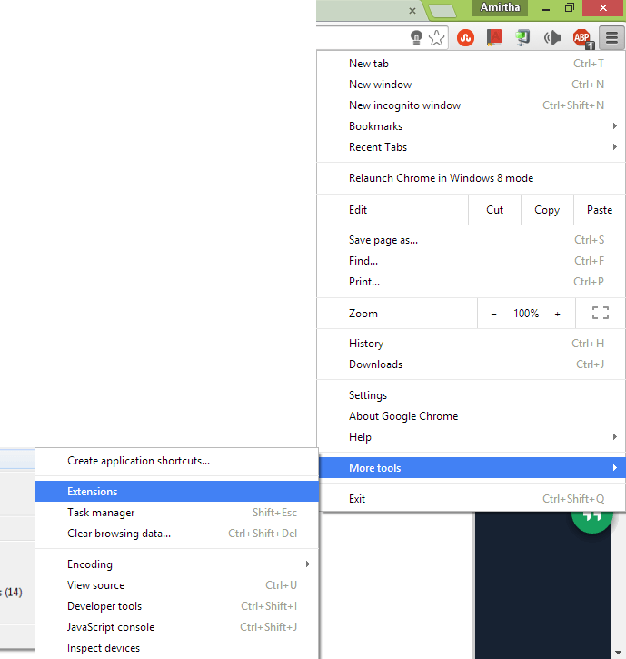 Remove browser add-ons