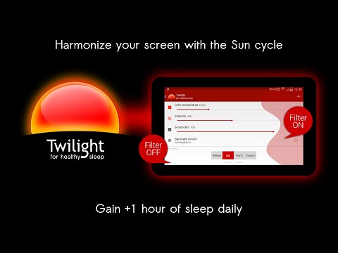 Twilight auto screen brightness