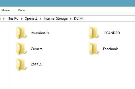 camera DCIM folder