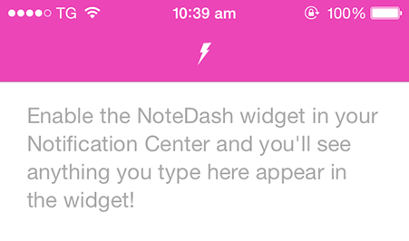 Notification Center notes