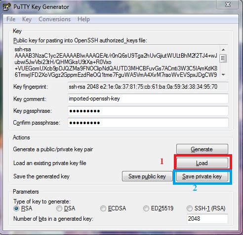 putty key gen tool