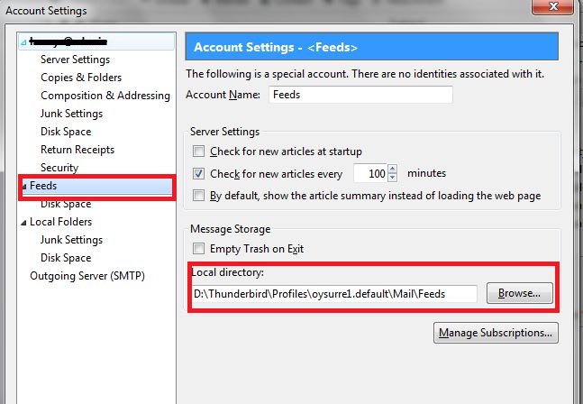 mozilla thunderbird mail folder location