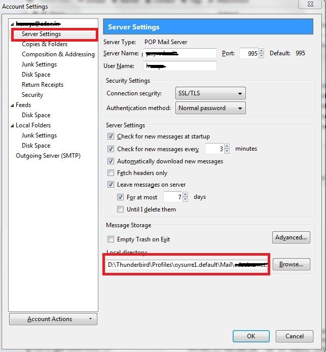 thunderbird mail folder location