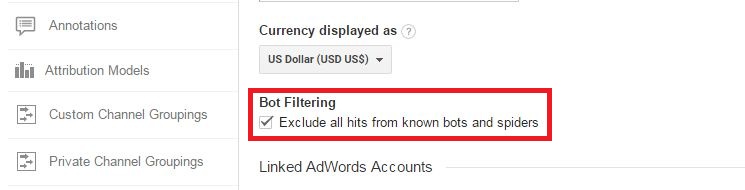 bot filtering in analytics