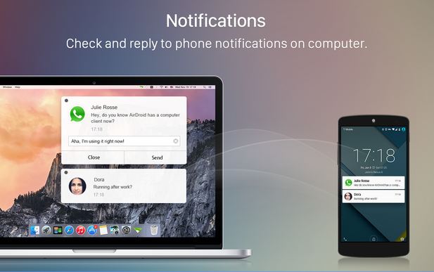 airdroid desktop multiple noticications