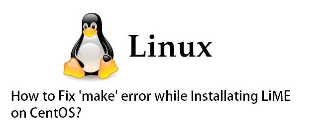 LiME installation error