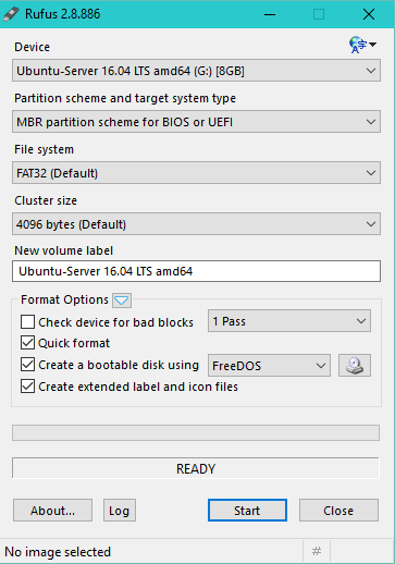 Rufus-create bootable USB flash drives