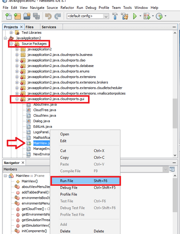 CloudReports GUI window