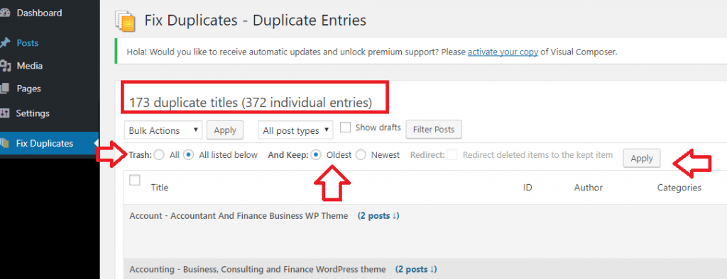 Find and Remove Duplicate Posts in WordPress