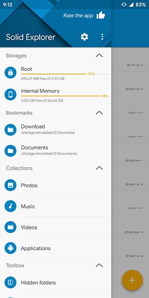 Android file explorer - Solid Explorer