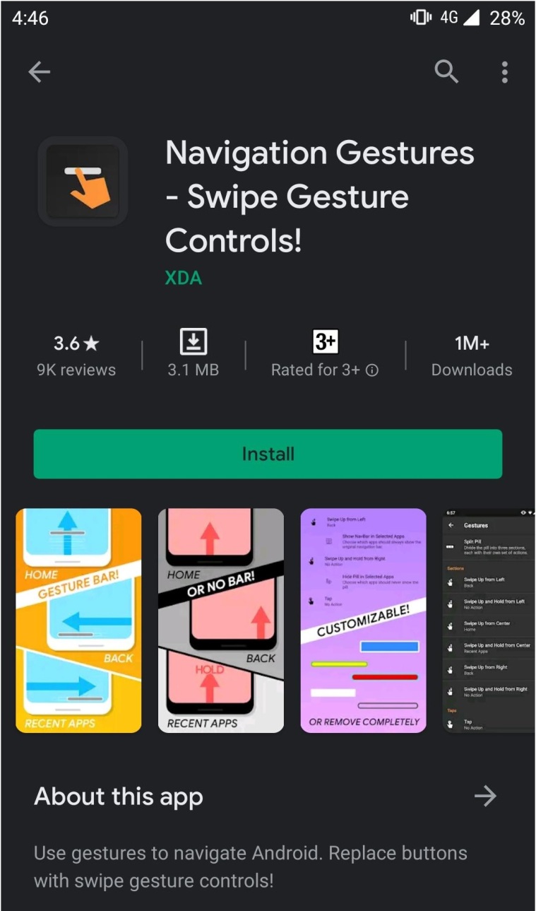 Navigation Gestures - Swipe Gesture Controls App