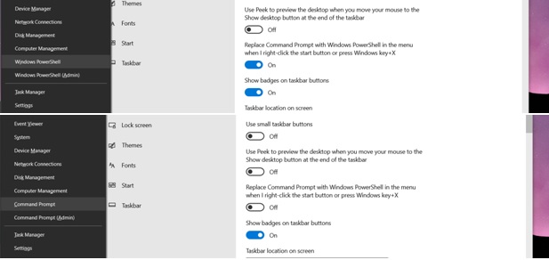 Replace windows 10 PowerShell command prompt