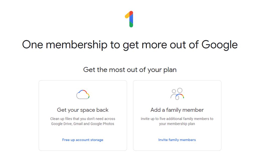 Share Google One storage with your family - Techglimpse