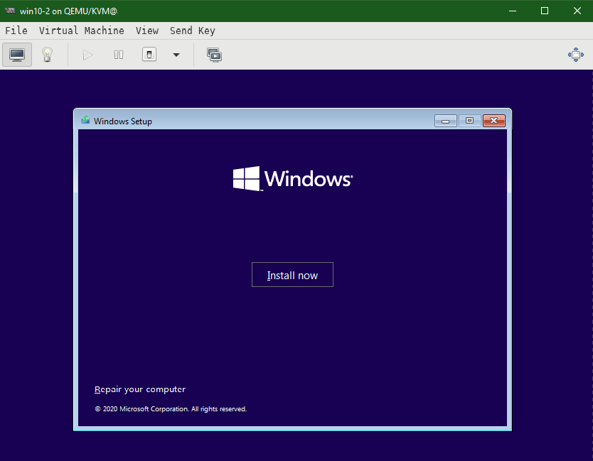 Virt-Manager - Windows Installation
